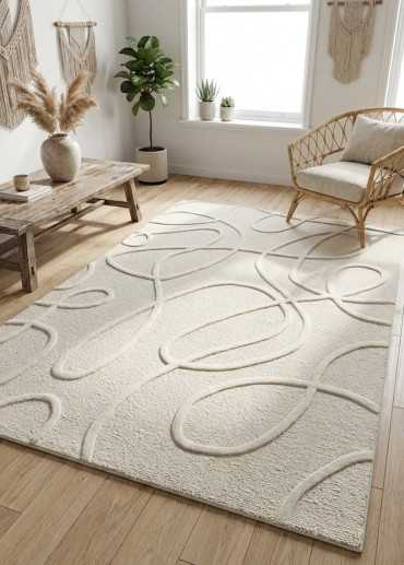 Tapis en laine moderne...