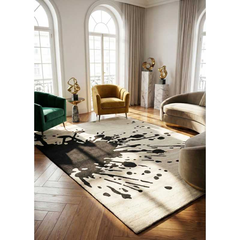 Tapis design en laine fait main DIORI