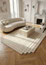 Tapis en laine asymétrique fait main GYPSE