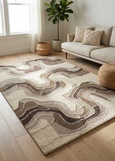 Tapis en laine à motif...