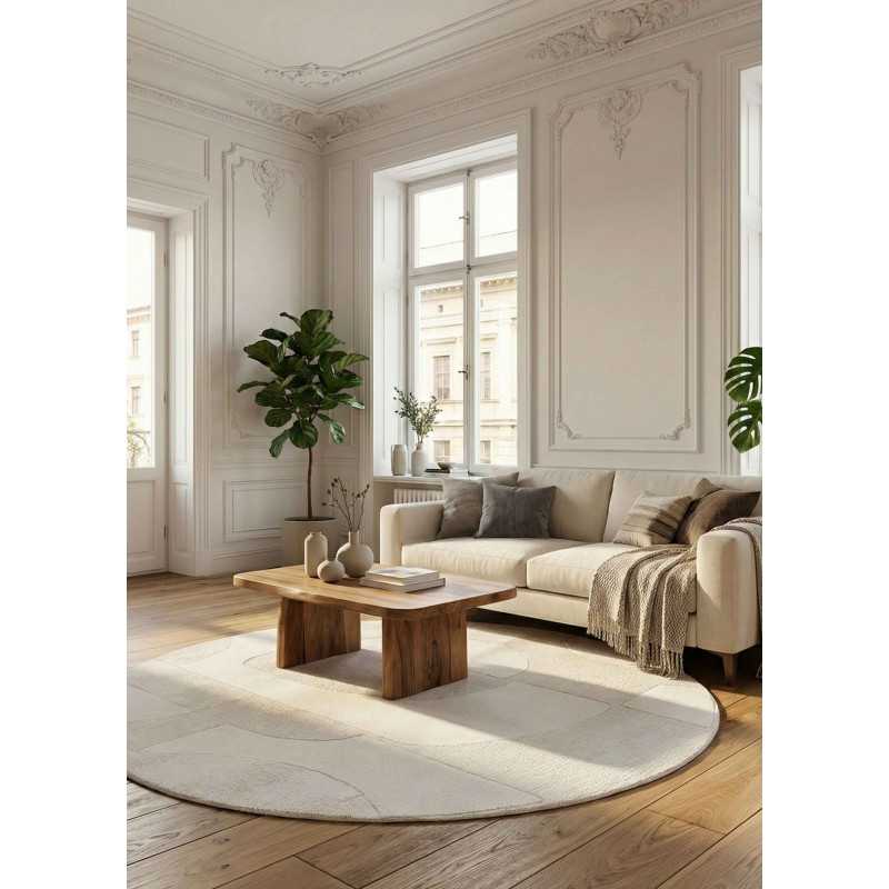 Tapis géométrique crème - MARSEILLE 326