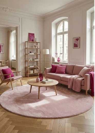 Tapis doux fourrure uni - LAPONIE 01
