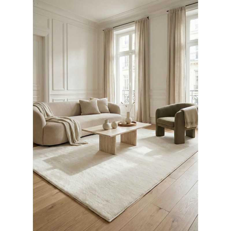 Soft Solid Faux Fur Rug – LAPONIE 01