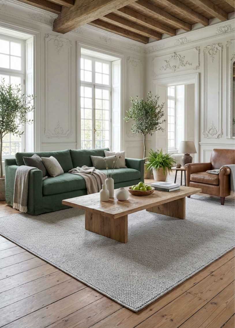 Tapis tissé uni extérieur intérieur PANAMA 57