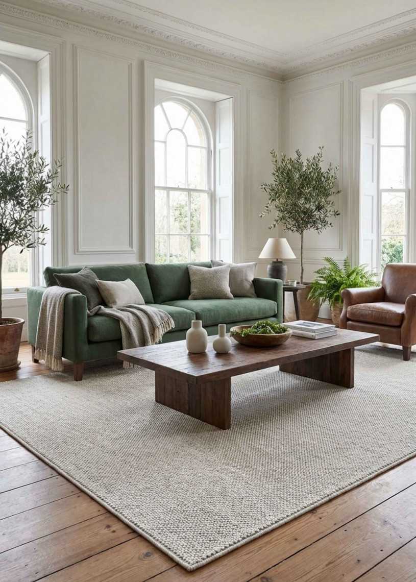 Tapis tissé uni extérieur intérieur PANAMA 57