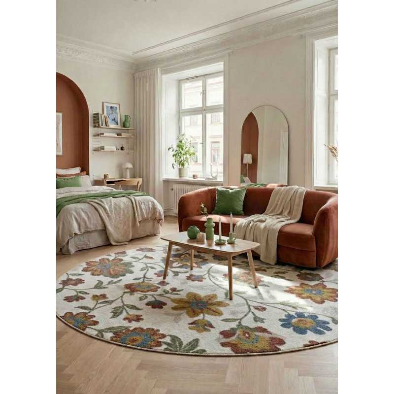 Tapis fleuris multicolore ANNECY 10
