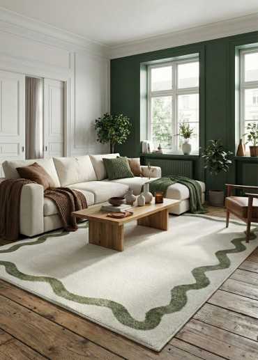 Tapis moderne coloré -...