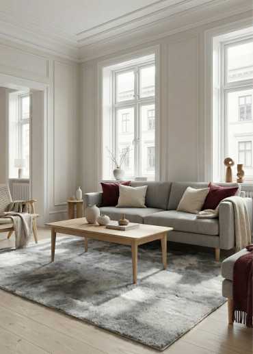 Soft Solid Faux Fur Rug – LAPONIE 01