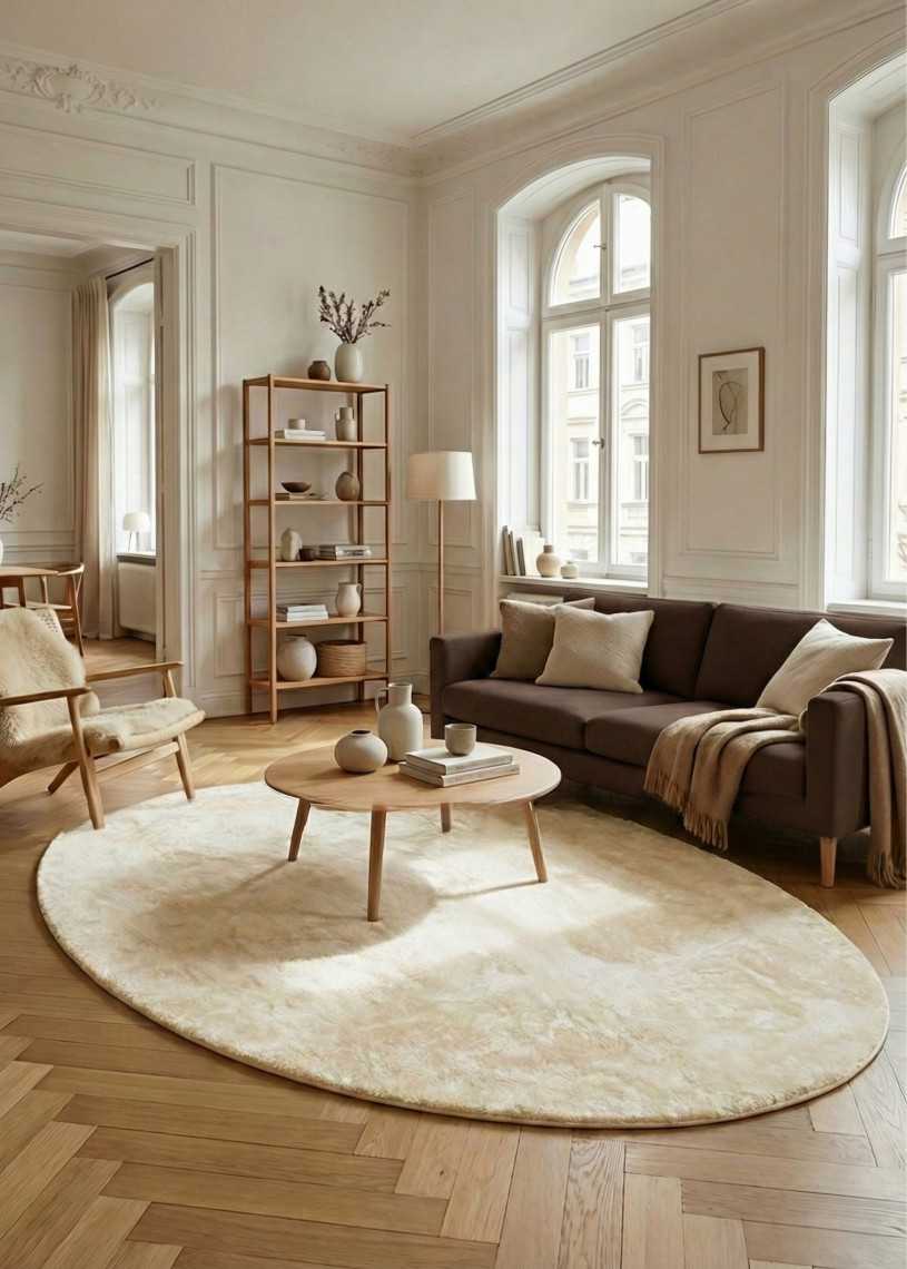 Tapis forme doux fourrure - LAPONIE 03