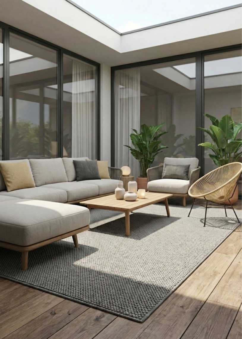 Tapis extérieur et intérieur uni TOULON 145