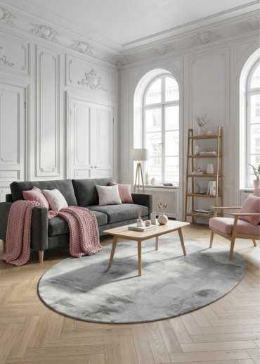 Tapis forme doux fourrure -...