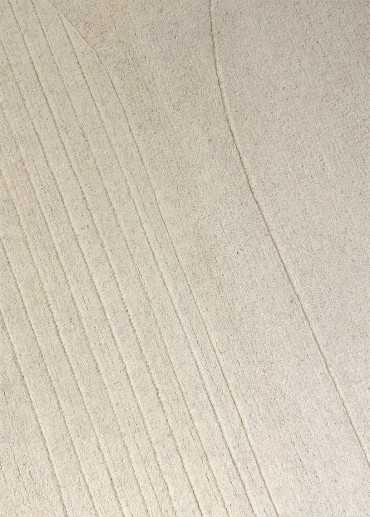 Tapis en laine crème fait main TRIOMPHA