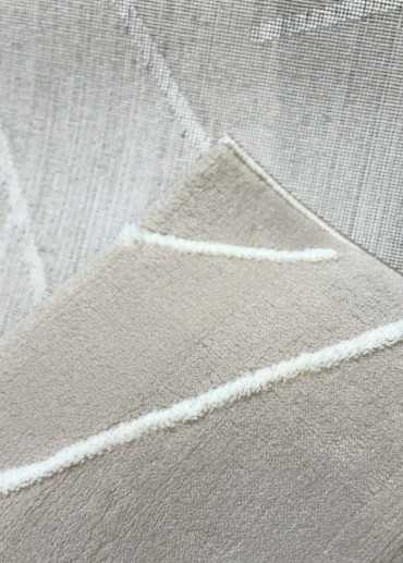 Tapis graphique beige - LYON 535