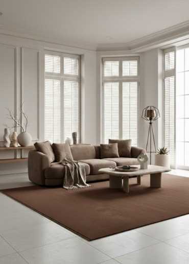 Tapis uni lavable en...