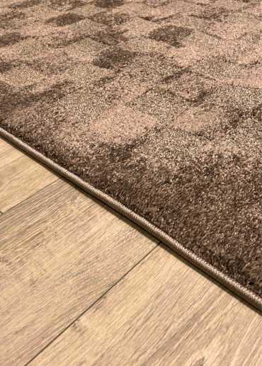 Tapis damier marron - PARIS 467