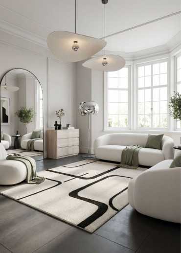 Tapis en laine moderne...