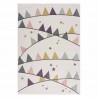 Tapis enfant drapeau crème multicolore - ANIME