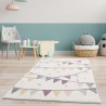 Tapis enfant drapeau crème multicolore - ANIME