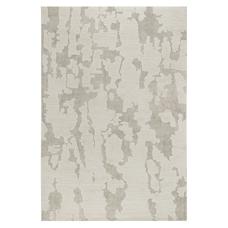 Tapis abstrait crème taupe MONACO 50