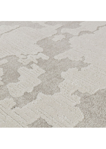 Tapis abstrait crème taupe MONACO 50