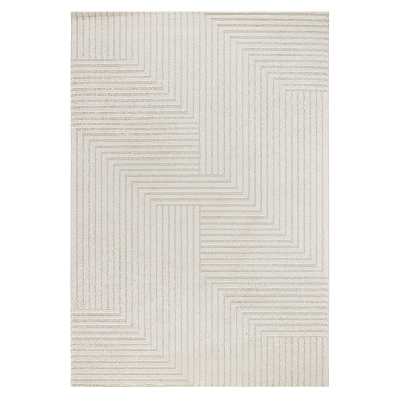 Tapis géométrique crème MONACO 53