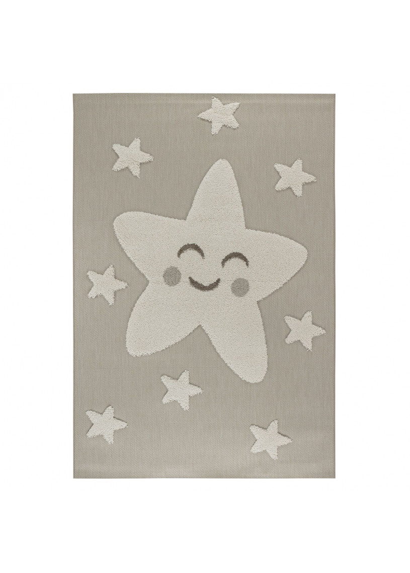 Tapis enfant étoile beige - LUNA Kids 09