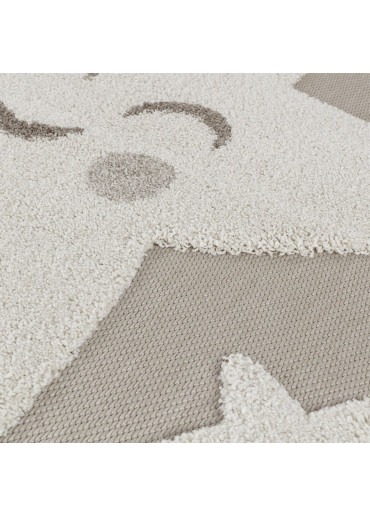 Tapis enfant étoile beige - LUNA Kids 09