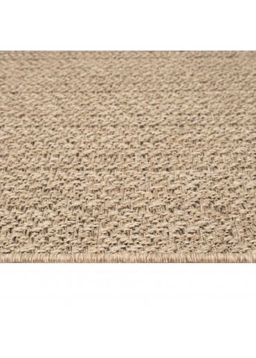 Tapis extérieur effet intérieur jute beige KENZY 01