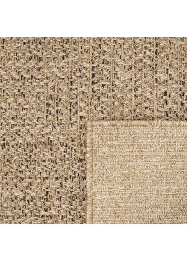 Tapis extérieur effet intérieur jute beige KENZY 01