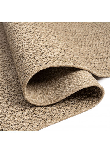 Tapis extérieur effet intérieur jute beige KENZY 01