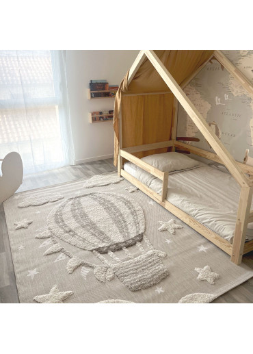 Tapis enfant montgolfière beige - LUNA Kids 11