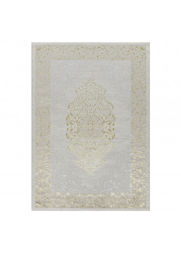 Tapis oriental crème doré -...