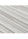 Tapis tissé effet laine crème beige EFES 18