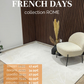 Des tapis à petits prix chez TOUTAPIS pour les French days 🇫🇷 -30% sur nos tapis lavables en machine Rome en boutique et sur toutapis.fr jusqu’au lundi 30/09

#frenchdays #tapis #promo #toutapis #deco #decor