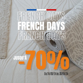 Profitez des French Days à partir d’aujourd’hui ! 🤩 
Des promotions de folies jusqu’à -70% sur plus de 500 références sur toutapis.fr 📲 et en boutique 🏠 

#frenchdays #tapis #promo #toutapis #soldes #réductions