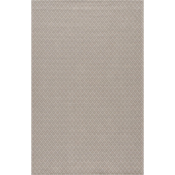 Tapis en coton gris taupe - KILIM B2601