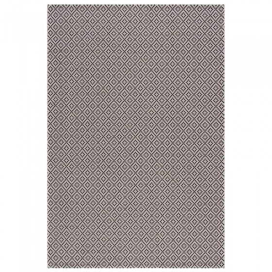 Tapis en coton gris noir - KILIM 21400